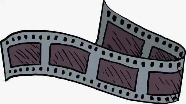 卡通灰色电影胶卷