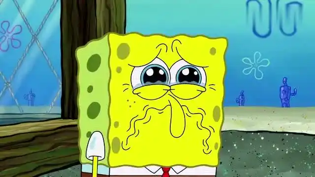 海绵宝宝:被炒鱿鱼;很伤心的哭,都快淹了蟹堡王的地板
