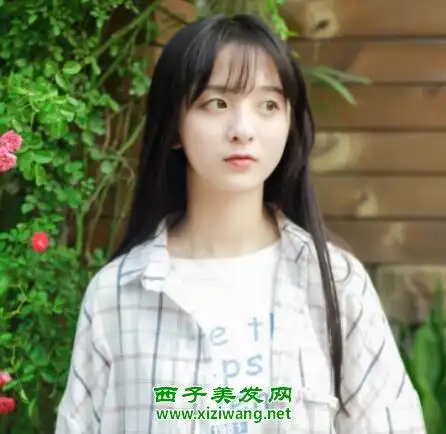 女生森系空气刘海发型空气刘海快速变森系美女