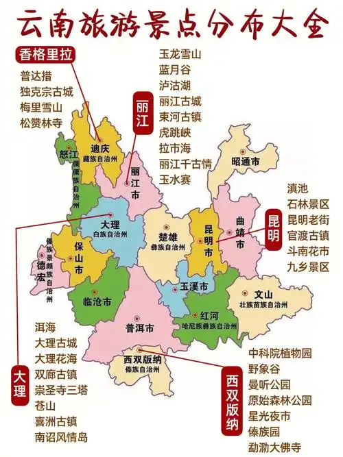 美景遍布各地,今天也给大家整理好了攻略,希望能帮得上准备去云南旅游