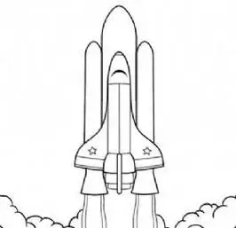 神舟飞船六号简笔画