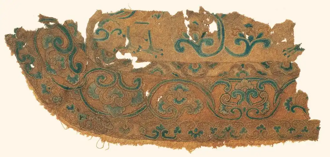 立凤卷草纹绣唐代中国丝绸博物馆藏纹样复原葡萄中窠立凤"吉"字纹锦