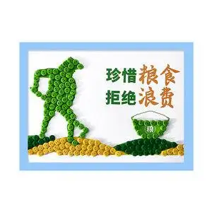 珍惜节约粮食儿童手工diy制作纽扣画扣子画光盘行动幼儿园粘贴画