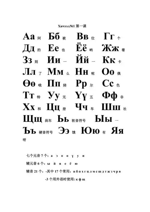 新蒙语学习基础