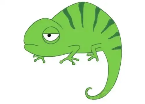 蜥蜴简笔画的画法步骤教程