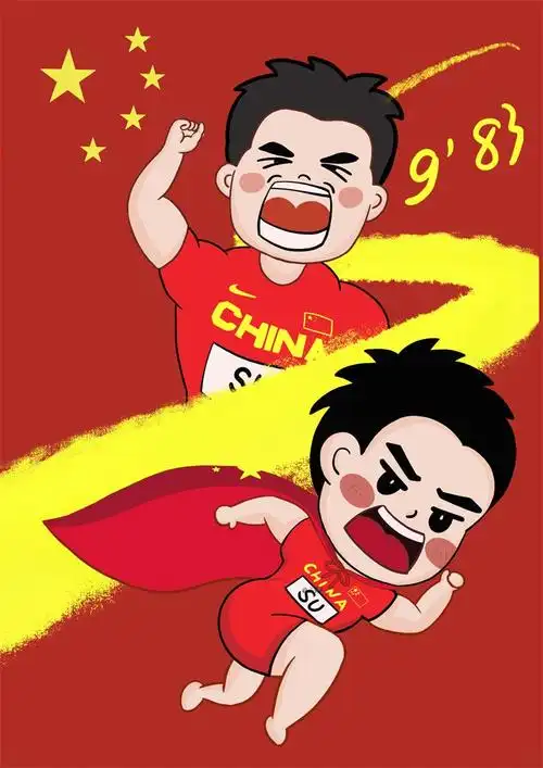 萌萌哒!绍兴姑娘手绘奥运冠军漫画致敬奥运健儿