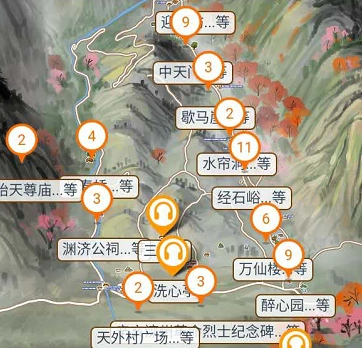山东省5a泰山景区语音讲解,手绘地图,电子导览上线了