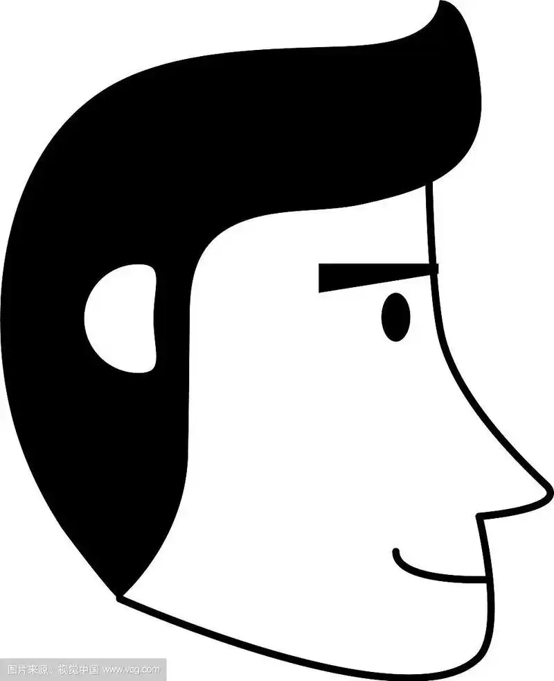 快乐男人侧视图标图像