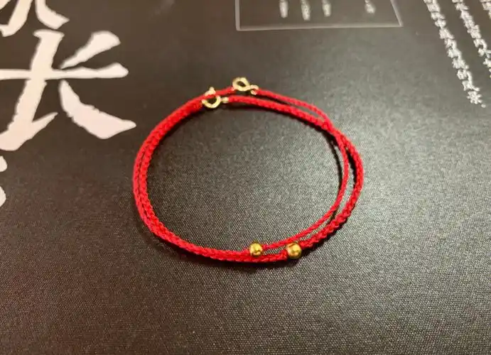 极细四股辫手工红绳本命手链编法分享