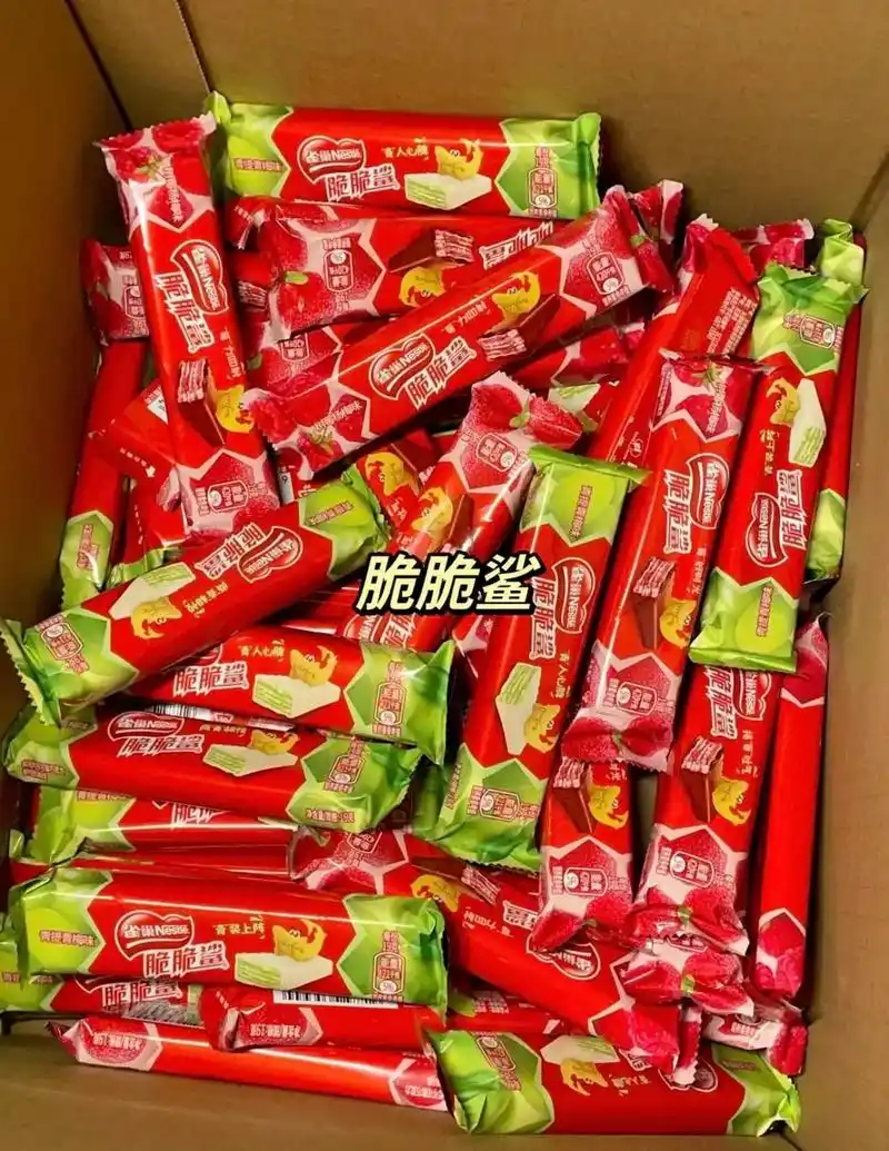 雀巢脆脆鲨威化饼干.雀巢脆脆鲨威化饼干,多口味可选,独立小条 - 抖音