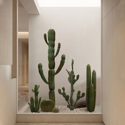 仿真植物装饰室内北欧落地仙人掌摆件仙人柱绿植大型造景沙漠景观