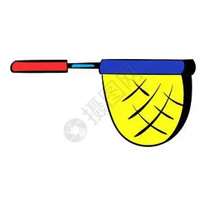 卡通渔网矢量插图图片素材