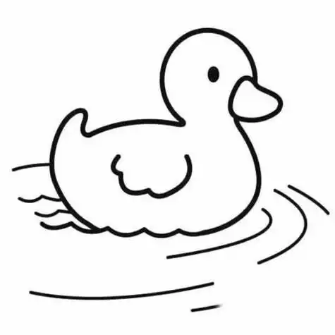 鸭子简笔画图片大全 鸭子简笔画图片大全可爱