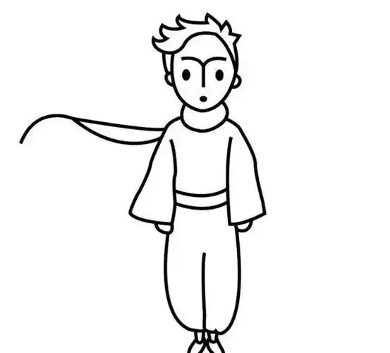 简笔画王子卡通人物简笔画王子