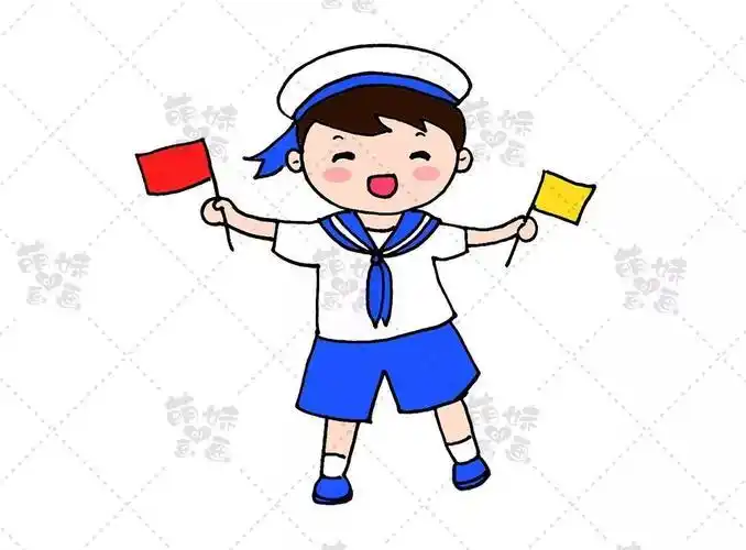 水手服简笔画怎么画简笔画手抄报教程学院海军系小女孩小女孩简笔画