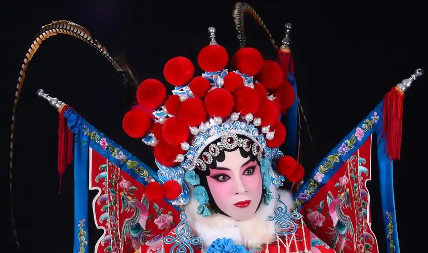 我的京剧照京剧旦角化妆刀马旦穆桂英