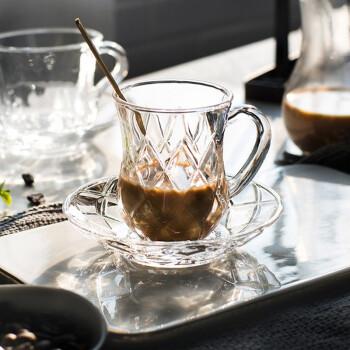 器物集高档ins风透明咖啡杯玻璃套装北欧式小奢华精致办公室家用创意
