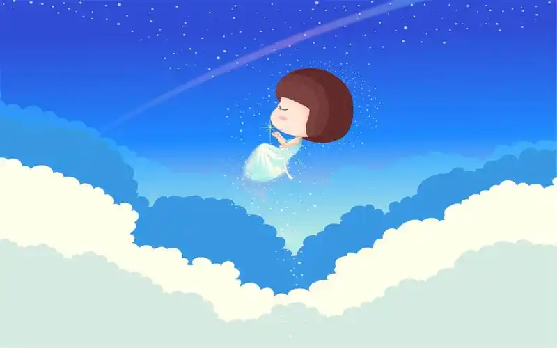 精选唯美的手绘卡通可爱女生图片桌面壁纸高清高清大图预览1920x1200_