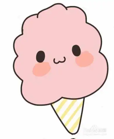兔子棉花糖简笔画
