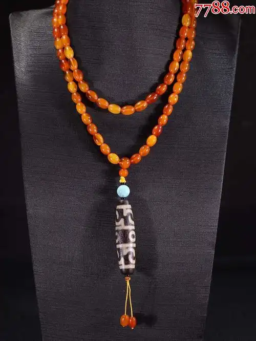 法器天珠蜜蜡链