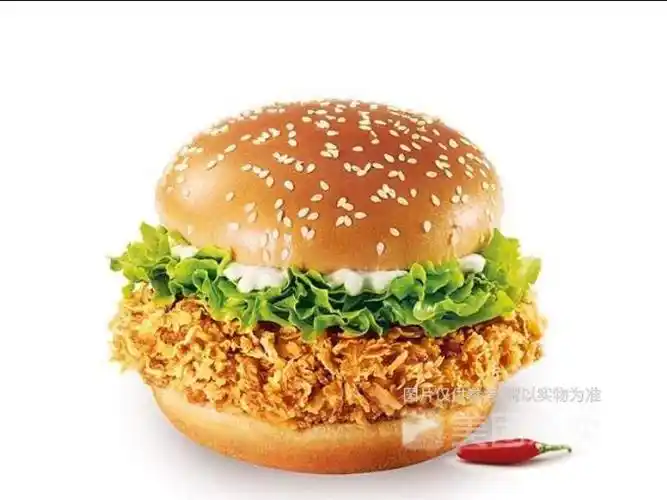 藤椒鸡腿堡图片