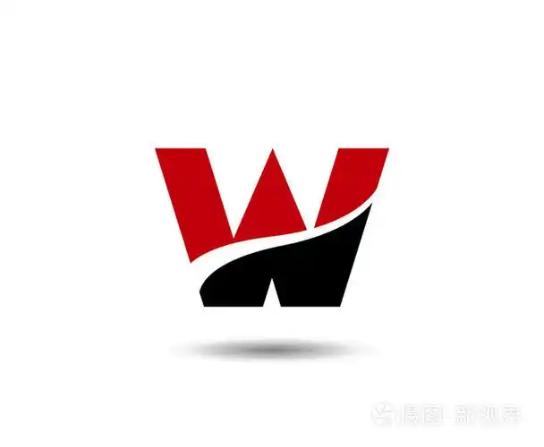 字母w标志图标设计模板元素