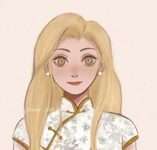 当迪士尼公主换上旗袍,美爆了_腾讯新闻