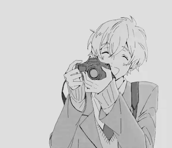 相机 黑白 优雅 男头