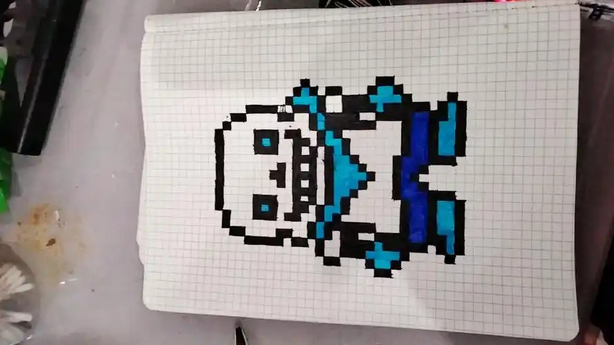 蓝莓sans像素画肝了三个小时请勿白嫖谢谢