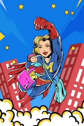 超人母亲感恩母亲