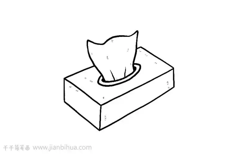 卫生纸简笔画画法