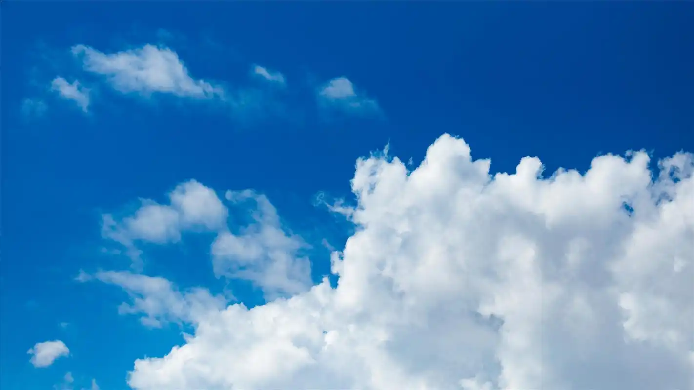 秀丽蓝天白云唯美高清桌面壁纸