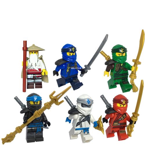 lego乐高幻影忍者第十一季 70677 寇 凯 赞 杰 劳埃德 尼雅 人仔