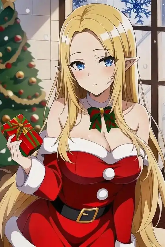 二次元女神 #动漫老婆 金发精灵天下第一! - 抖音