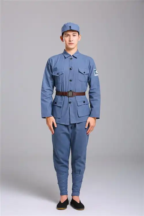 红军装成人红军演出服男女八路军抗战服装红卫兵儿童小红军表演服