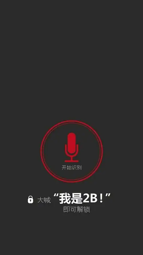 大喊我是2b即可解锁 - 不要动我手机系列锁屏壁纸 _锁屏壁纸_壁纸