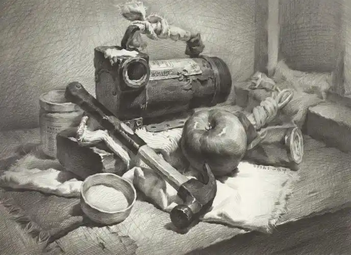 如何快速掌握素描静物中金属感