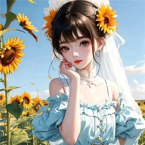 手绘现代美女惊艳高清头像图片36张_女生动漫头像_头像屋