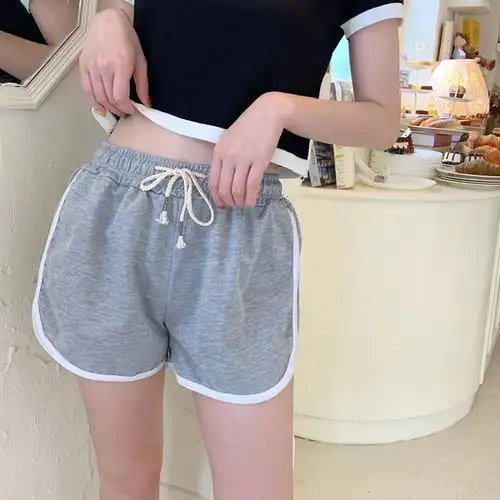 夏季大码胖mm三分运动短裤女韩版宽松学生瑜伽休闲跑步健身打底裤