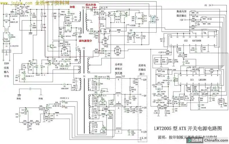 不说原理只说关键测试点略谈航嘉hk400电源的维修