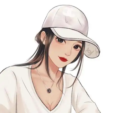 手绘头像,女头,动漫女生 ,戴帽子小姐姐