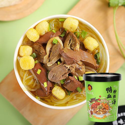 南京鸭状元回味大师鸭血粉丝汤粉丝冲泡便宜方便正宗速食免煮桶装