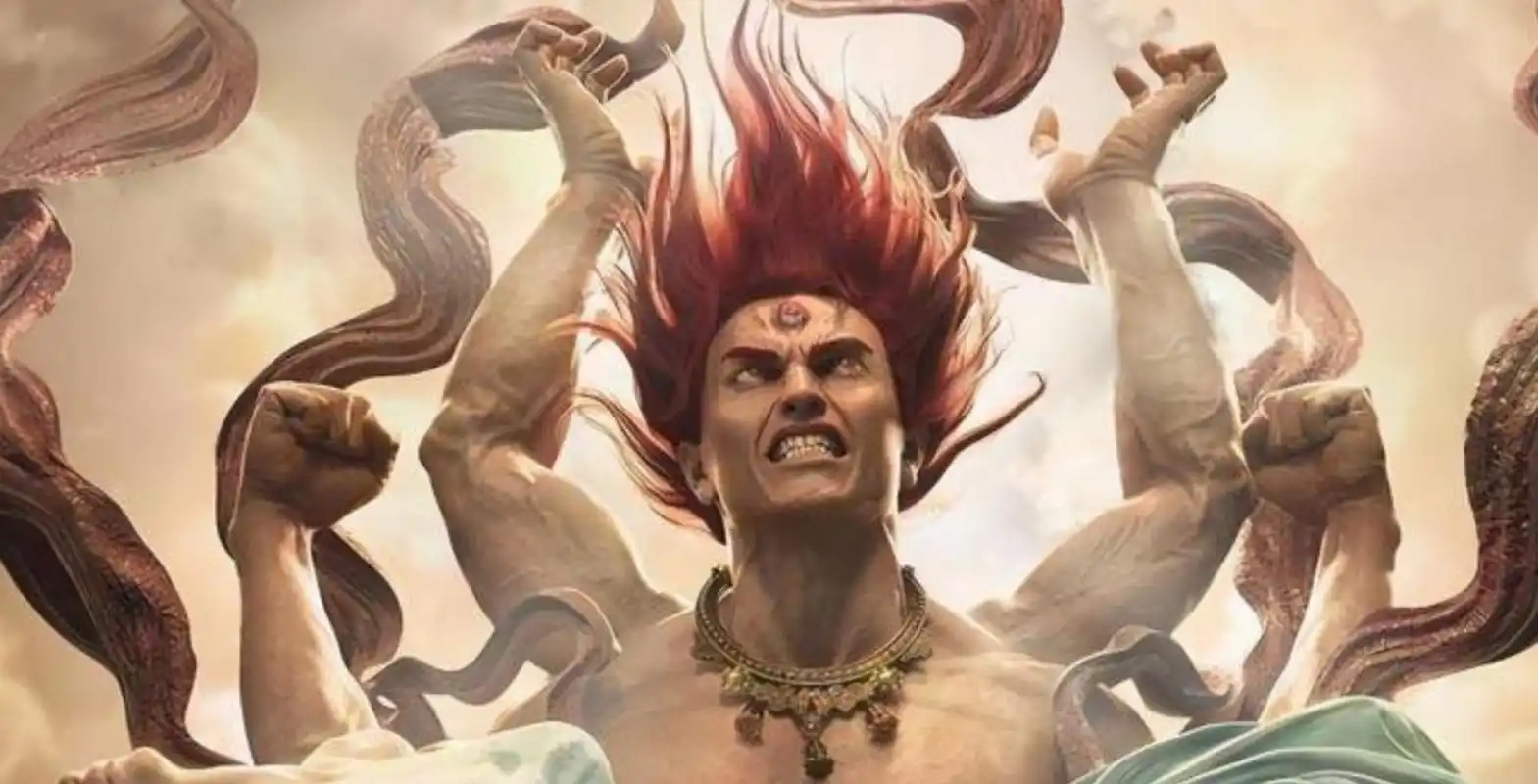 华鬟阿修罗王(陀摩喉阿修罗王):意为吼声如雷,亦名宽肩,因其两肩宽阔