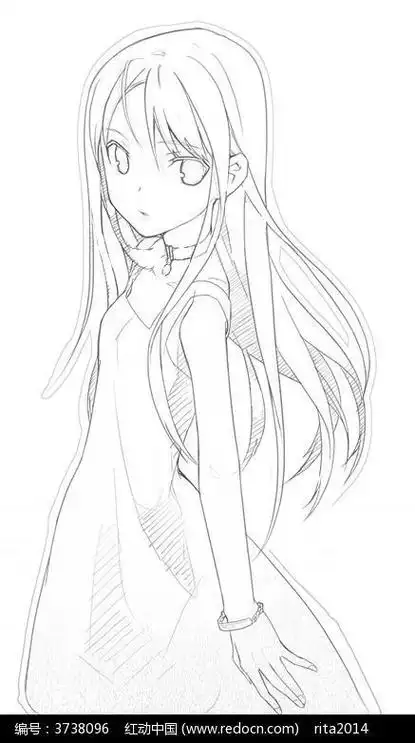 漫画之无彩翼漫画少女简笔画