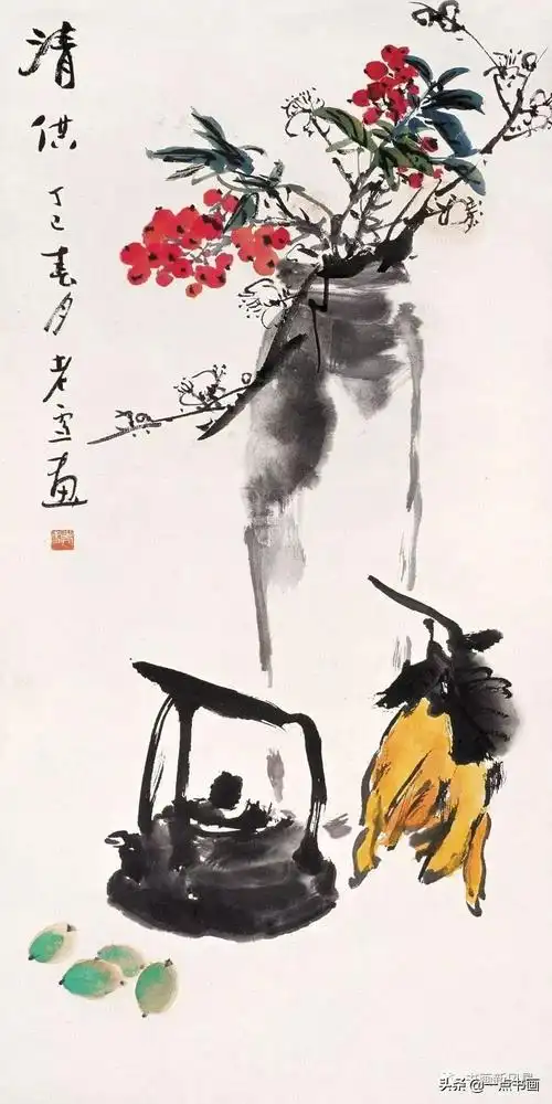 感受,采用高度概括的艺术加工方法来表现,是中国绘画色彩运用的特点