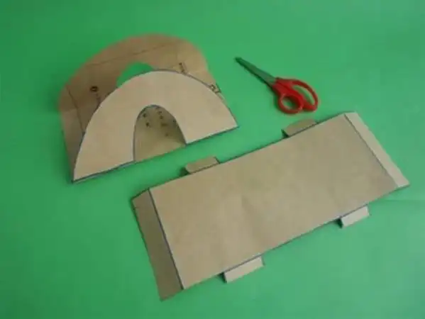 幼儿园手工制作图片用牛皮纸制作简单的拱桥玩具