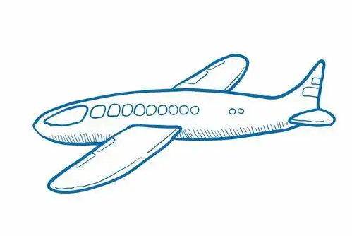 机场简笔画 浦东机场简笔画