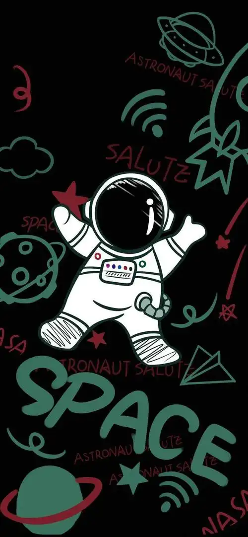 iphone"可爱的宇航员"手机壁纸