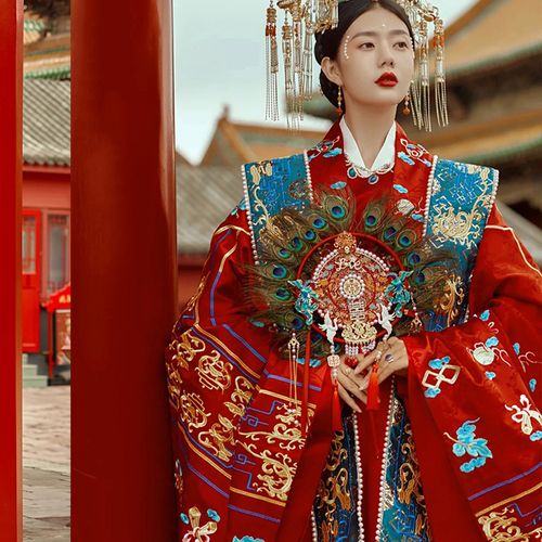 汉服婚服原创正品2021年新款情侣套装秋冬结婚汉服