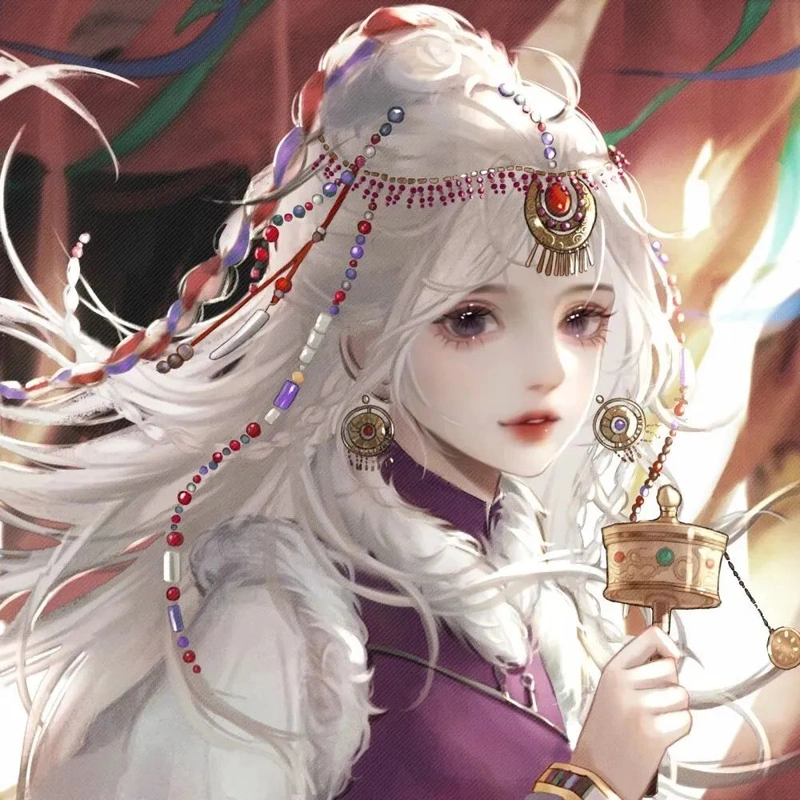 唯美动漫女生头像|人生可以受一点风浪